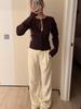 New French Classic Round Neck Knit Cardigan - Women's Autumn/Winter Sweater
