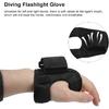 Diving Flashlight Arm Strap Wrist Flashlight Holster Flashlight Glove Electric Torch Holder Hand Arm for Outdoor Diving and Camping