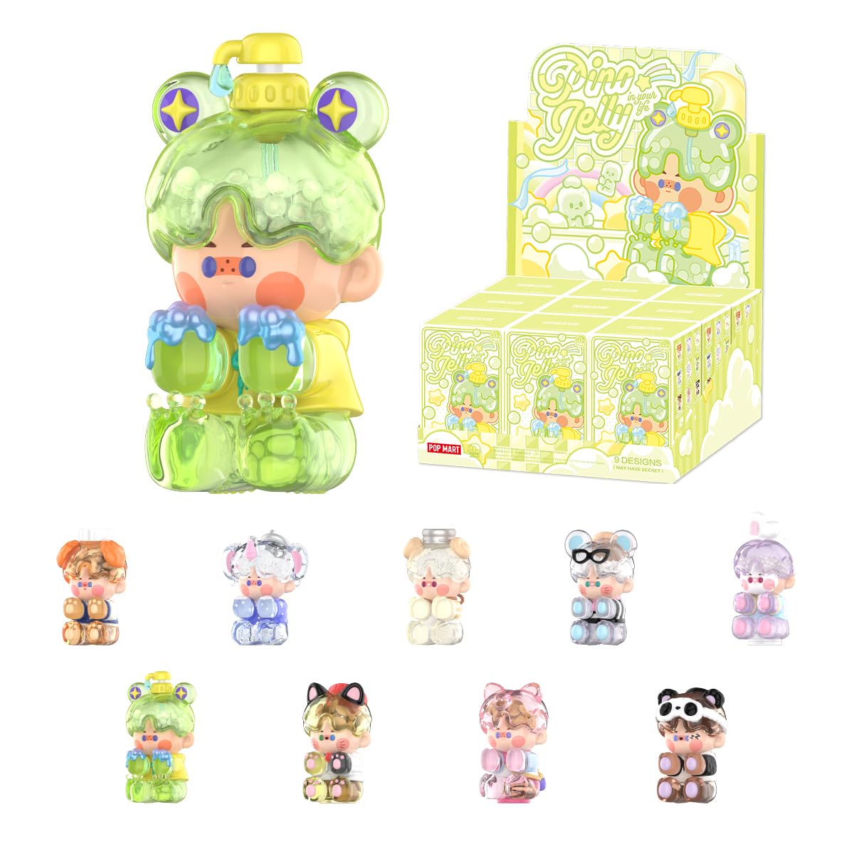 [Официальный магазин POP MART] PINO JELLY Серия «В твоей жизни» [Набор из 9 штук] Pop Mart Сюрприз-фигурка Игрушка Гача Гача Пластиковая модель Подарок Фанату