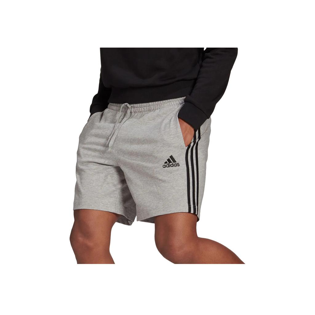 Adidas Aeroready Essentials Sports Striped Soft Comfortable Simple Five-Point Casual Shorts Men Shorts Medium-Gray GK9990