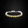 Natürliches Citrin-Armband: 925er Sterling Silber Edelsteinschmuck