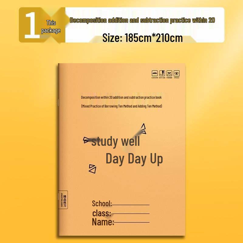 

Kids’ Math Practice Workbook: Pre-K to Junior High Entrance Exam Prep No specific size