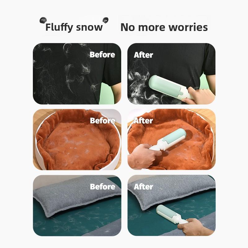 Pet Hair Remover, Clothes Static Electricity Multi-purpose Double-sided Brush, Cat Hair Scraper, Roller Hair Adhesive