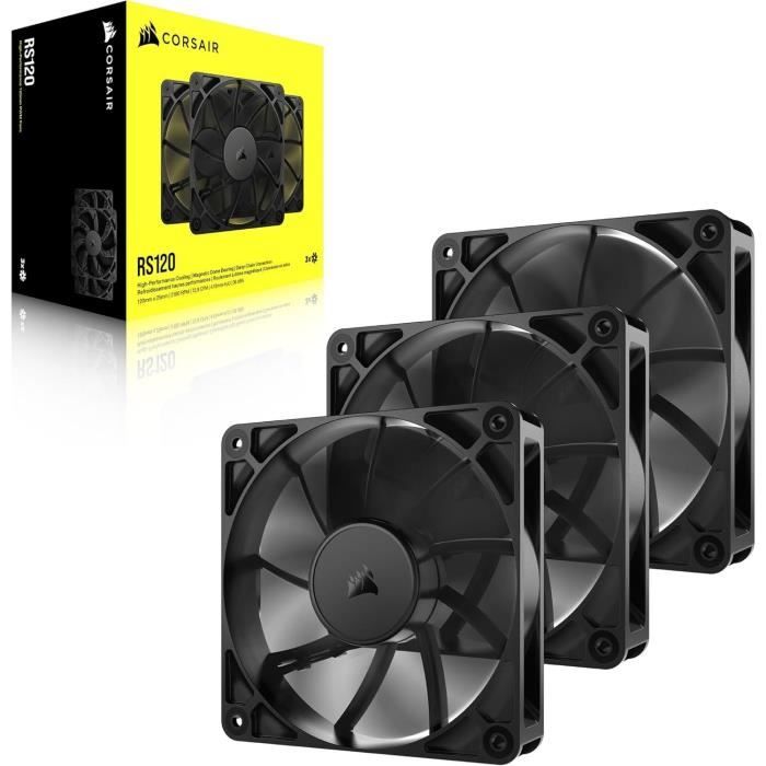 Pack de 3 ventilateurs pwm 120mm - corsair - rs120