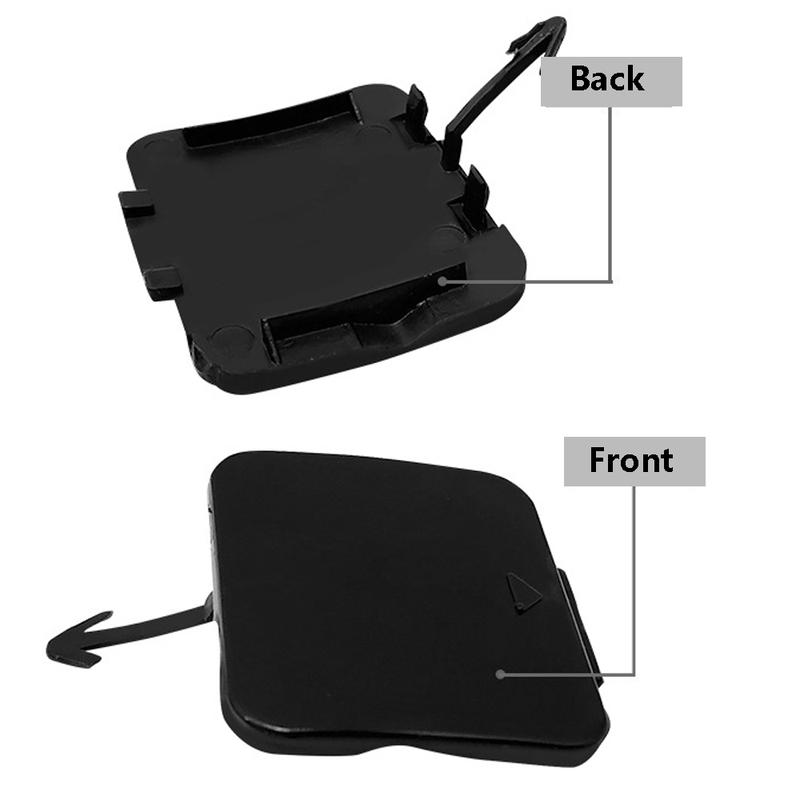 Front Bumper Tow Hook Eye Cover Cap Unpainted For BMW E39 525i 528i 530i 540 1997-2003 51118212527