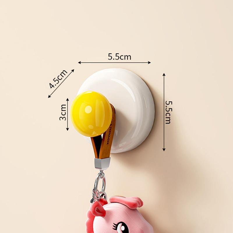 Adhesive Wall Hook Dopamine Adhesive Hooks Durable Simple Stable Wall Hook Bathroom Storage Accessories Room Door Coat Hooks