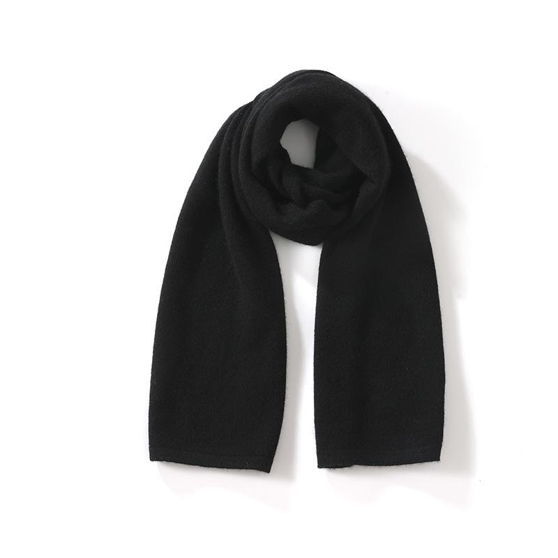Women's 100% Pure Cashmere Scarf - Warm Soft Neck Warmer for Autumn/Winter, Solid Color, Perfect Gift