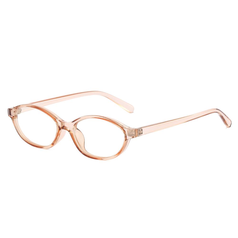 

New Small Frame Oval Anti Blue Light Glasses Y2K Fashion Brand Anti Mobile Phone Computer Radiation Unisex Glasses as picture