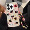 Case For Redmi Note 14 4G 13 12 PRO 5G Plus 11S 13C 14C 12C 12 13 A5 A3 Bracelet Chain Cute Pingu PU Leather Cover