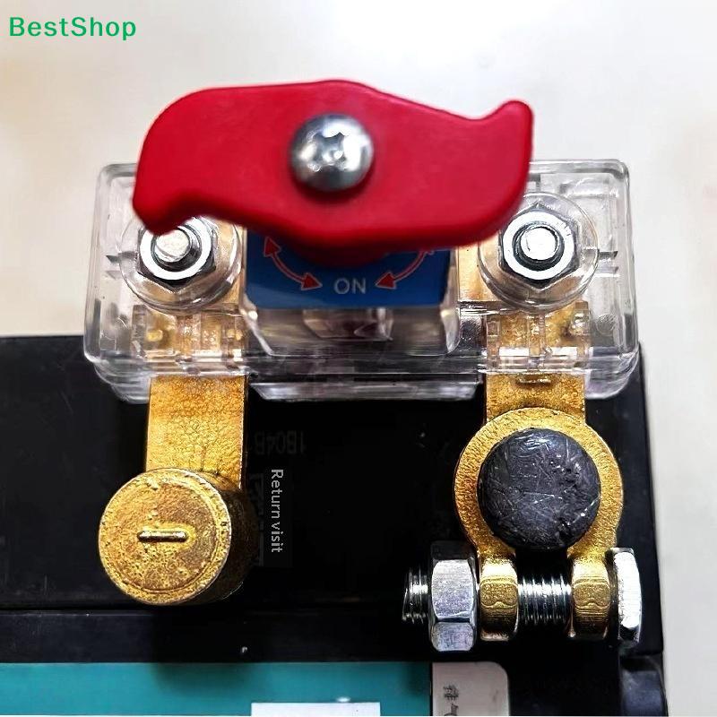 Car Battery Negative Terminal Disconnect Switch - Heavy Duty Quick Release Cut Off Switch for Vehicle/Boat (Red Handle)