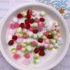 100pcs Resin Kawaii Mini Colorful Strawberry Art Nail Flatback Stone Applique DIY Scrapbook Earring Decor Accessories Crafts