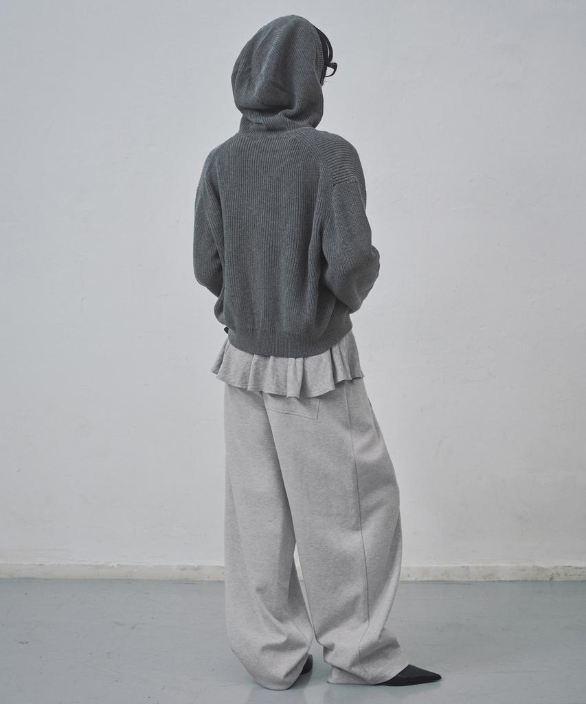 MUSINSA STANDARD WOMAN Women'S Double Knit Balloon Sweatpants [Medium Grey]