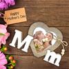 Wooden Love Photo Frame for Wedding Table Decor Mr&Mrs Love Heart Photo Family Valentine's Day Photo Frame Home Table Decora 1PC