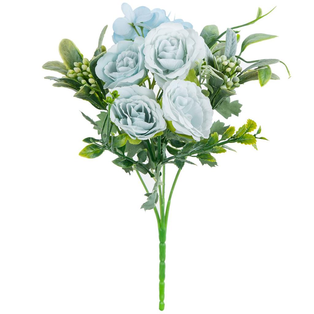 Artificial Flower Silk Rose Hydrangea Diy Festival Party Home Room Outdoor Vase Garden Wall Decor Wedding Wreath Bridal Bouquet