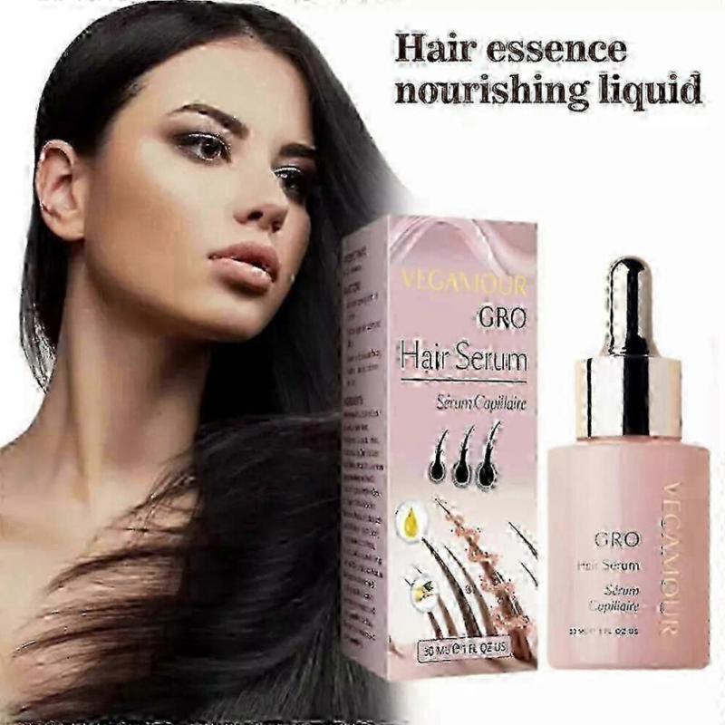 2025 1-3x 30ml Serum von Vegamour Gro für Wachstum, dickeres Haar, volleres Haar, gesünderes Haar