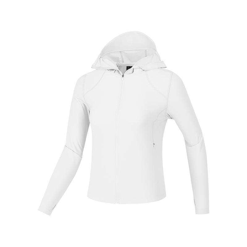 Skechers Rainbow Series Hooded Zip-Up Sports Long Sleeve Jacket Women jackets Bright-White P225W176-0019 S