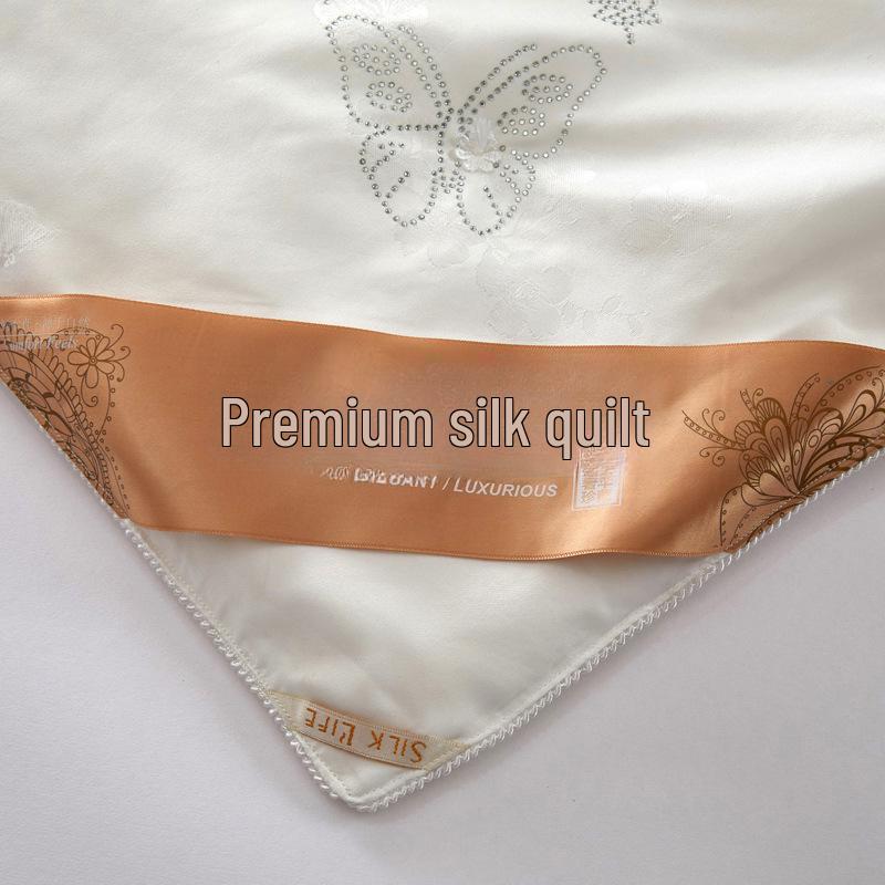 Luxury Gongsatin Jacquard Silk Quilts: Mulberry Silk Core, Seasonal Comfort, Handmade Floral Design
