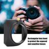 46mm Square Lens Hood Shade For DV Camcorder Digital Video Camera Lens Filter Or Barrel Thread
