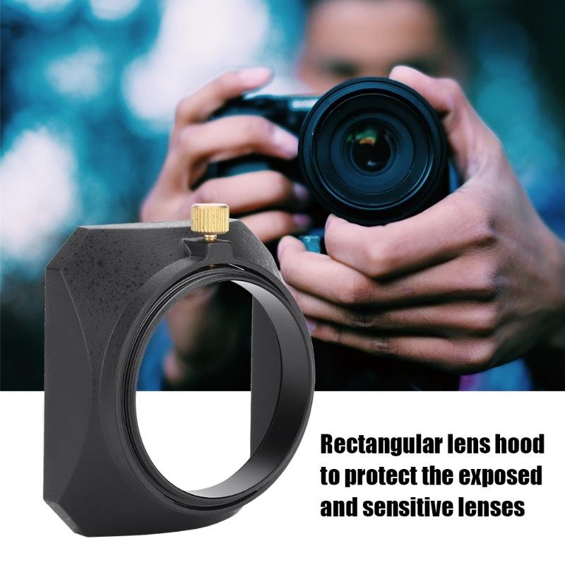 46mm Square Lens Hood Shade For DV Camcorder Digital Video Camera Lens Filter Or Barrel Thread