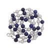 Lapis Lazuli and Zircon Choker Necklace - Hip Hop Style for Men and Women
