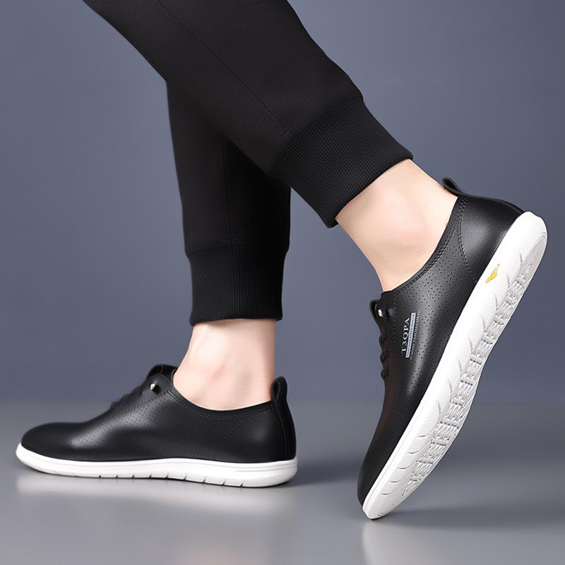 Fashion Summer New Comfortable Men's Breathable Shoes Hollowed out Formal Dress Shoes Male Office Wedding Outdoor leisure walking shoes