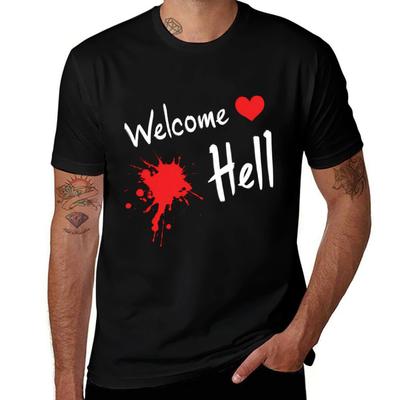 Touhou Project Witaj Piekło Koszulka t-shirt męski casual męskie t-shirty bawełna anime t-shirt Koszulka