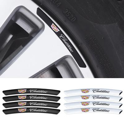 4pcs/set Alloy Car Wheel Edge Emblem Tire Rims Stickers for ATS CT4 CT6 CTS SLR SRX XLR XT4 XT5 Escalade Deville DTS