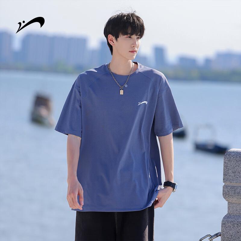 Guirenniao Men's Ice Silk Quick-Dry Crew Neck T-Shirt