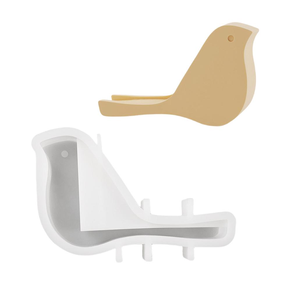 Kreativer Kartenhalter in Vogelform Silikonform Heim Büro Dekorative Formen Silikontextur für Zement- und Harzhandwerk