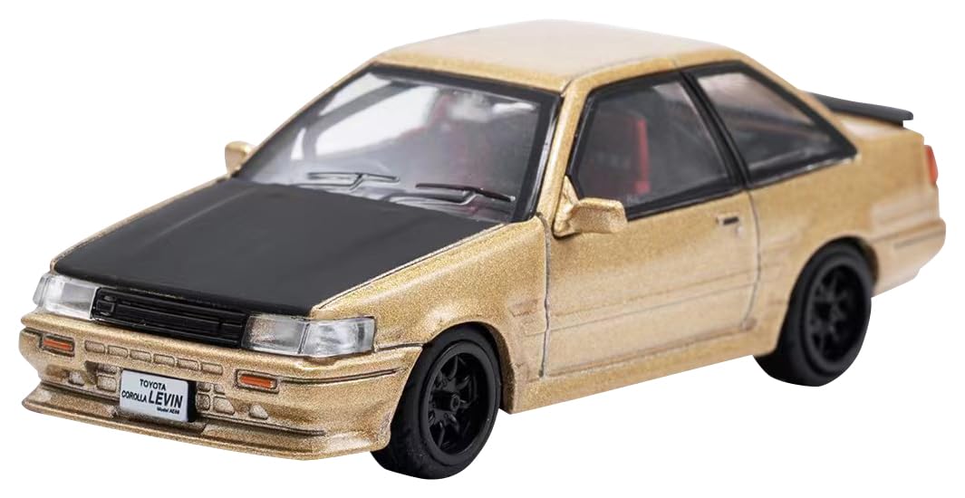 

DIECASTTEAM Toyota Corolla Levin RHD Gold Finished Product 1/64