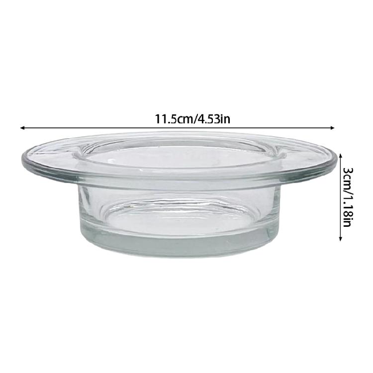 2er-Pack Glas Wachsschmelz-Ersatzschalen Hitzebeständig 4,5 Zoll Öl-Heizschale Für Kerzenwärmer Und Raumdüfte