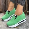 Duży rozmiar platformowe buty sportowe casual dla kobiet wiosna i jesień nowe buty sportowe na koturnie zwiększające wewnętrzną wysokość dla kobiet
