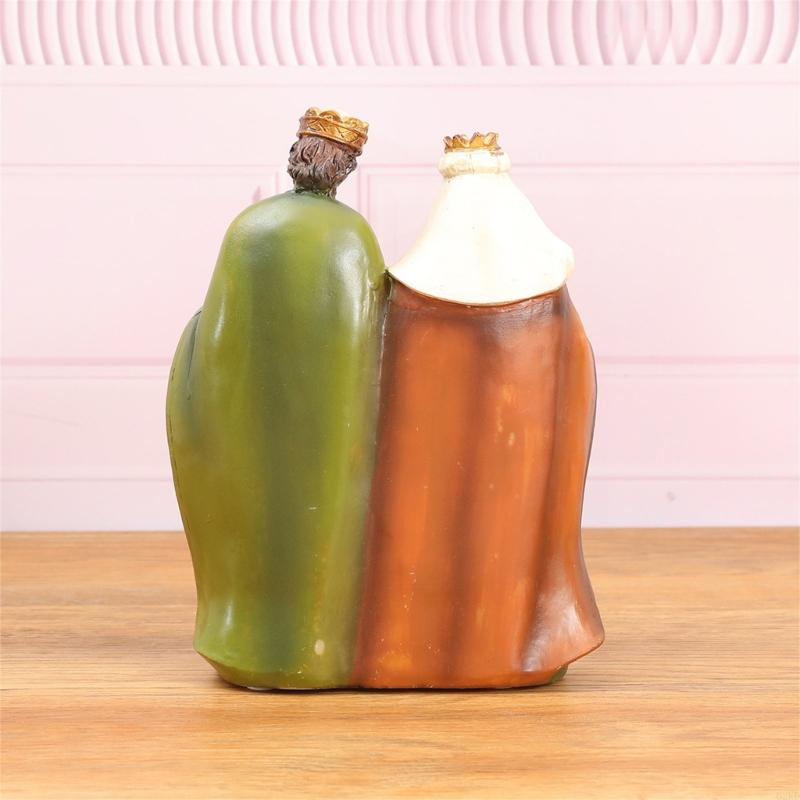 62KD Christmas Nativity Scene Holy Family Figurine Home Decors Centerpieces Figurine