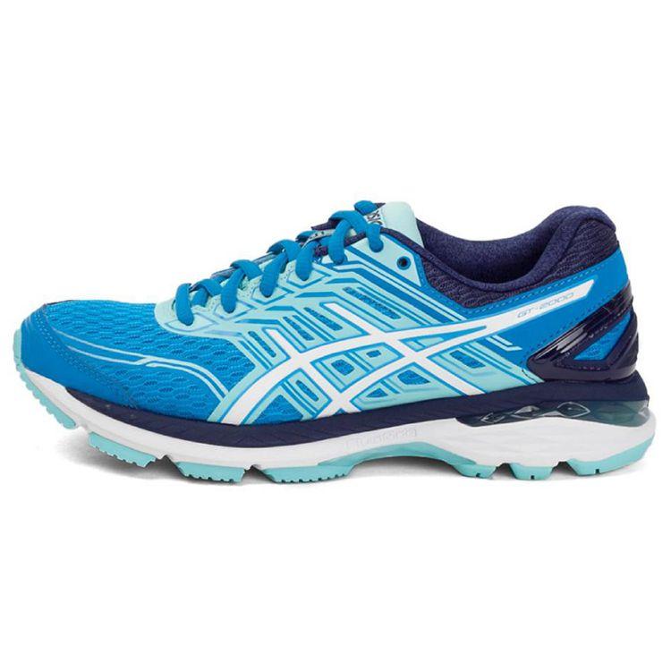 

Asics GT-2000 5 Удобная ткань Кожа Низкий верх Кроссовки для бега Женские кроссовки Синий Белый T757N-4301 37.5