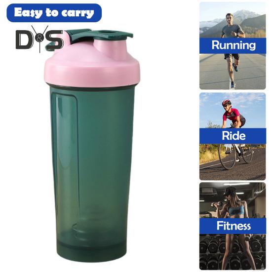 Protein Shaker with Blender Ball 600ml Portable Wide Mouth Shaker Cup for Easy Mixing Whey Protein Shaker Bottle for Shakes Supplements