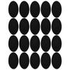10 Pairs Iron Patches Flocking Adhesive Oval Sleeve Elbow Knee Cloth Repair DIY Decoration10 Pairs of Black