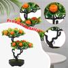 Artificial Fruit Tree Bonsai Faux Pot Lightweight Tabletop Ornament for Kitchen Room