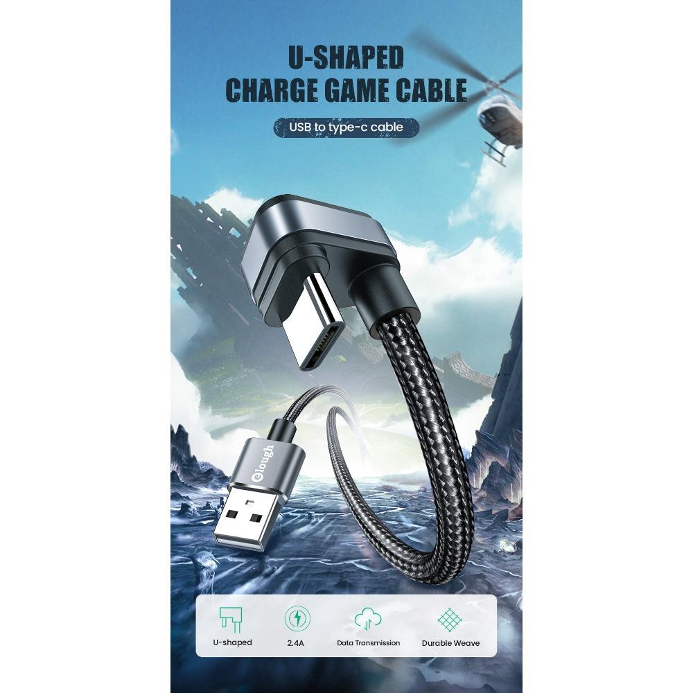 1 buc Cablu de date TYPE-C Triunghi Inversat Cablu USB de încărcare pentru jocuri mobile