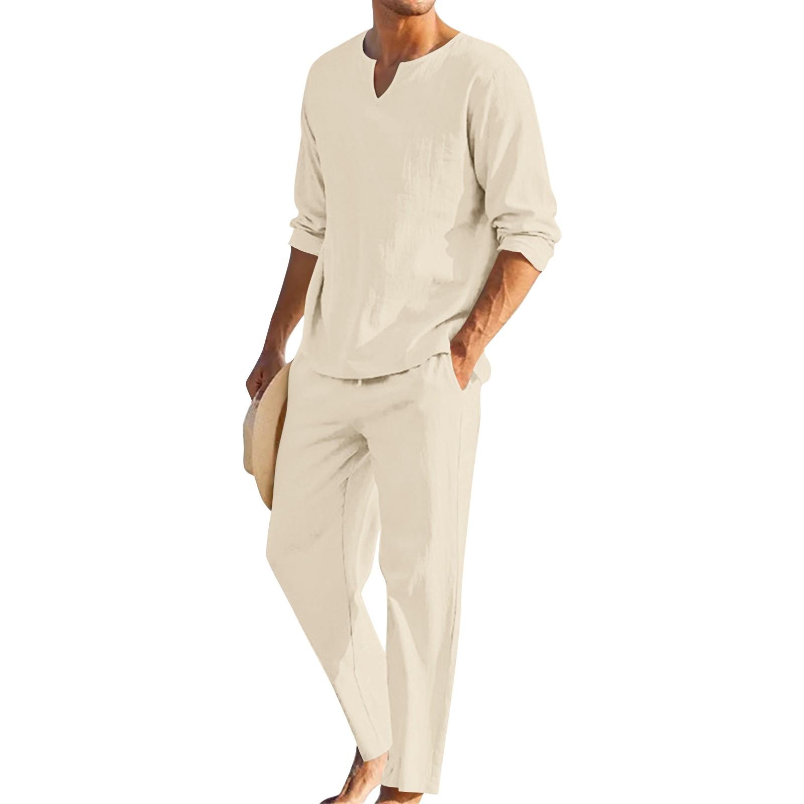 

Women’s Two Piece Loungewear Set, Long Sleeve Top and Drawstring Pants, Soft Lightweight Pajama Set for Home, Sleep & Casual Wear M хаки