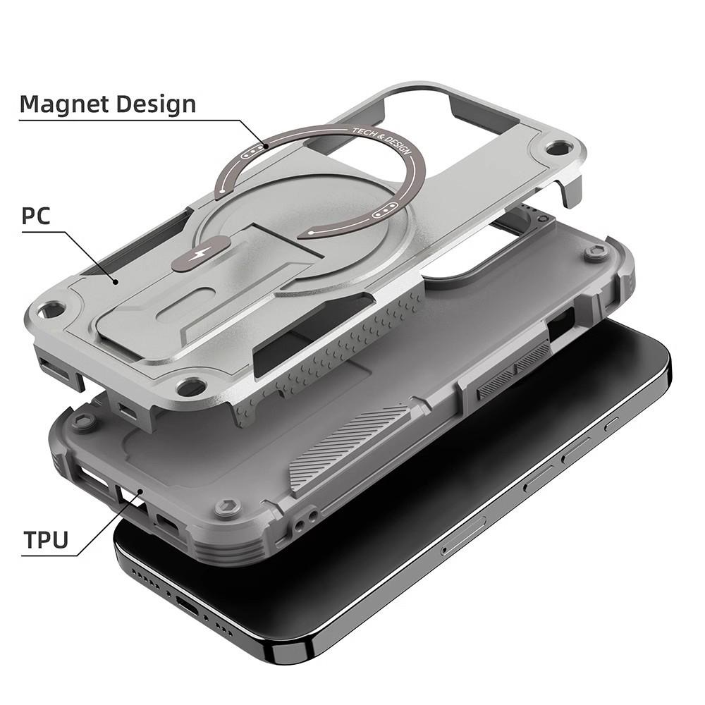 Armor Magnetic Phone Case for iPhone 11 12 14 16 Pro 16 15 14 13 12 Pro Max for Samsung S21 A35 A36 S22 S23 S24 Ultra FE High Quality Shockproof Shell