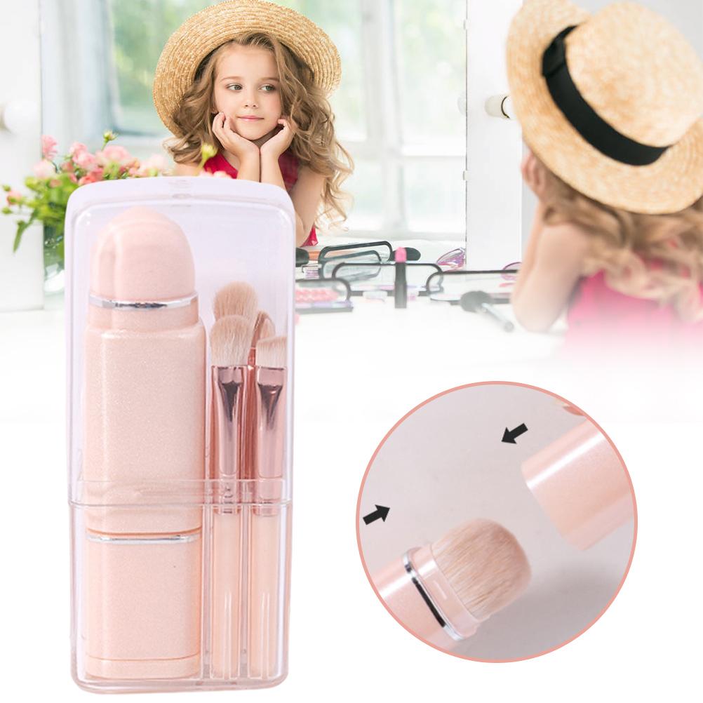 

Набор выдвижных кистей для макияжа, набор косметических кистей для лица, портативный косметический инструмент, в комплект входят тени для век