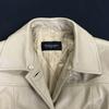 Zorronuez / Genuine Lamb Leather Padded Long Coat / Outerwear [9AR / Women's M / Beige] Quilted Lining / Double Pockets(USED)