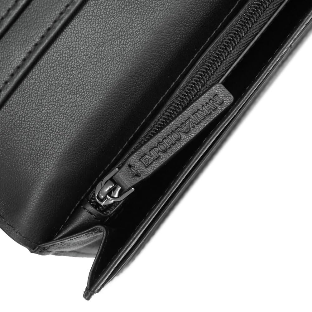 long wallet coin Y4R624 YQ82X Black [Emporio Armani] Men's bi-fold (with purse) [item]