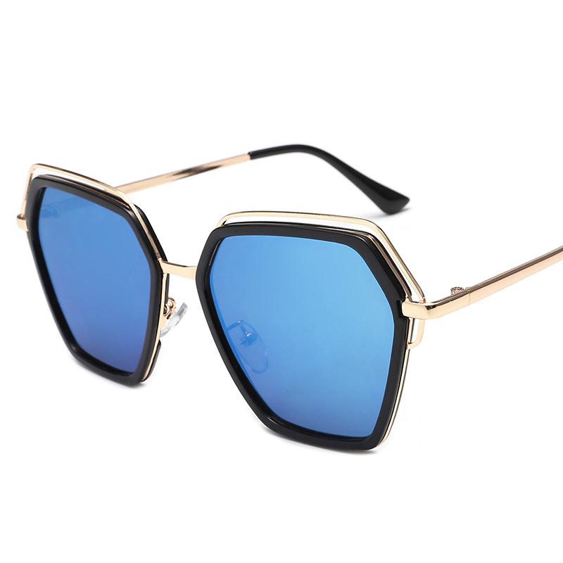 Korean Style Trendy Women's Sunglasses 2025: Irregular Polygon for Round & Long Faces