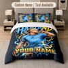 Custom Name Erling Haaland 3Pcs Duvet Cover Set Personalized Text Bedding Pillowcases Bedroom