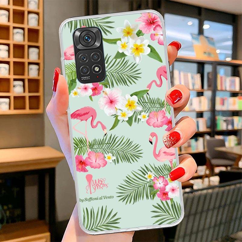 Pink Red Flamingo Cover Phone Case For Xiaomi Redmi Note 15 14 13 12 11 10 Pro Plus 14S 12S 11S 11T 11E 10S Soft Fundas Shell Re