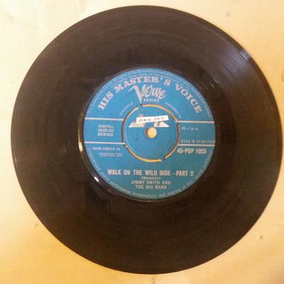 7inch Record JIMMY SMITH & THE BIG BAND - Walk On The Wild Side 45POP1025 His Master's Vo 1962 UK Jazz Used