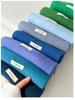 Glacier Blue Women's Pure Wool Scarf - Warm, Versatile for Autumn/Winter