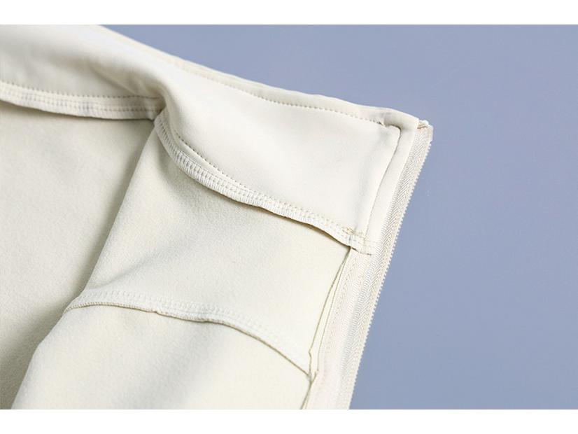 Women's Fitness Jacket - Zipper, Stand Collar, Plus Velvet, Long Sleeve, Tight Fit for Autumn/Winter Yoga and Running