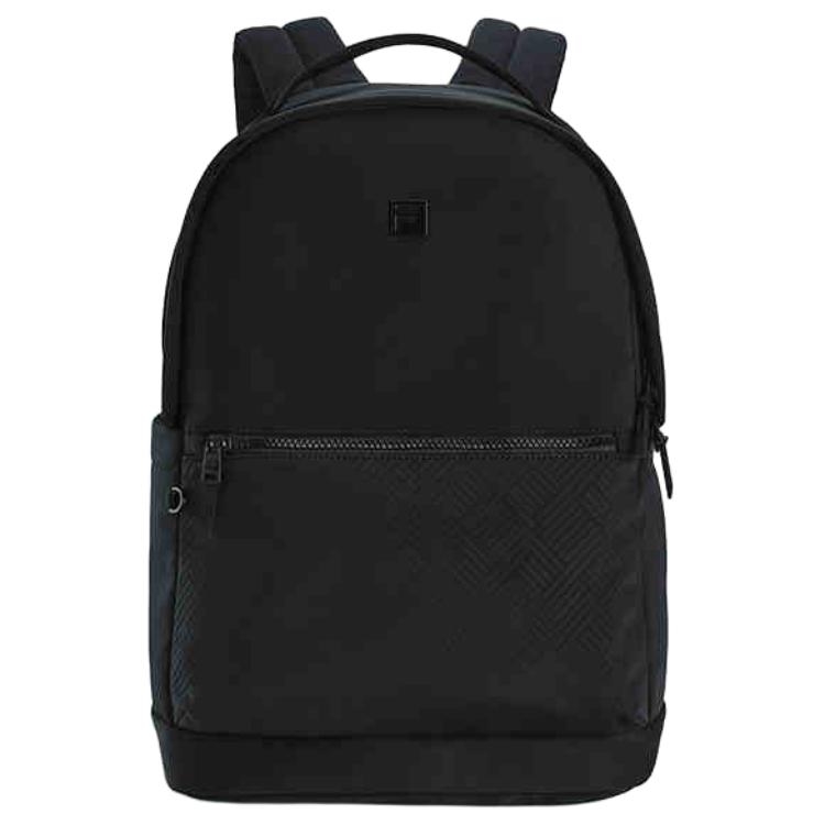 FILA Fitness Fashion Casual Versatile Fabric Mini Backpack Unisex backpack Black A13U511131FBK Jet Black,Mini